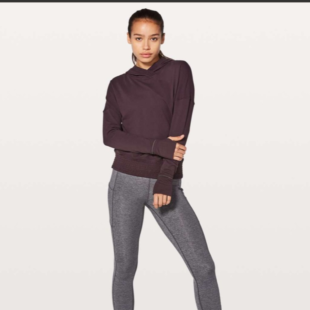 Lululemon Lead The Pack Hoodie- Black Cherry (4)